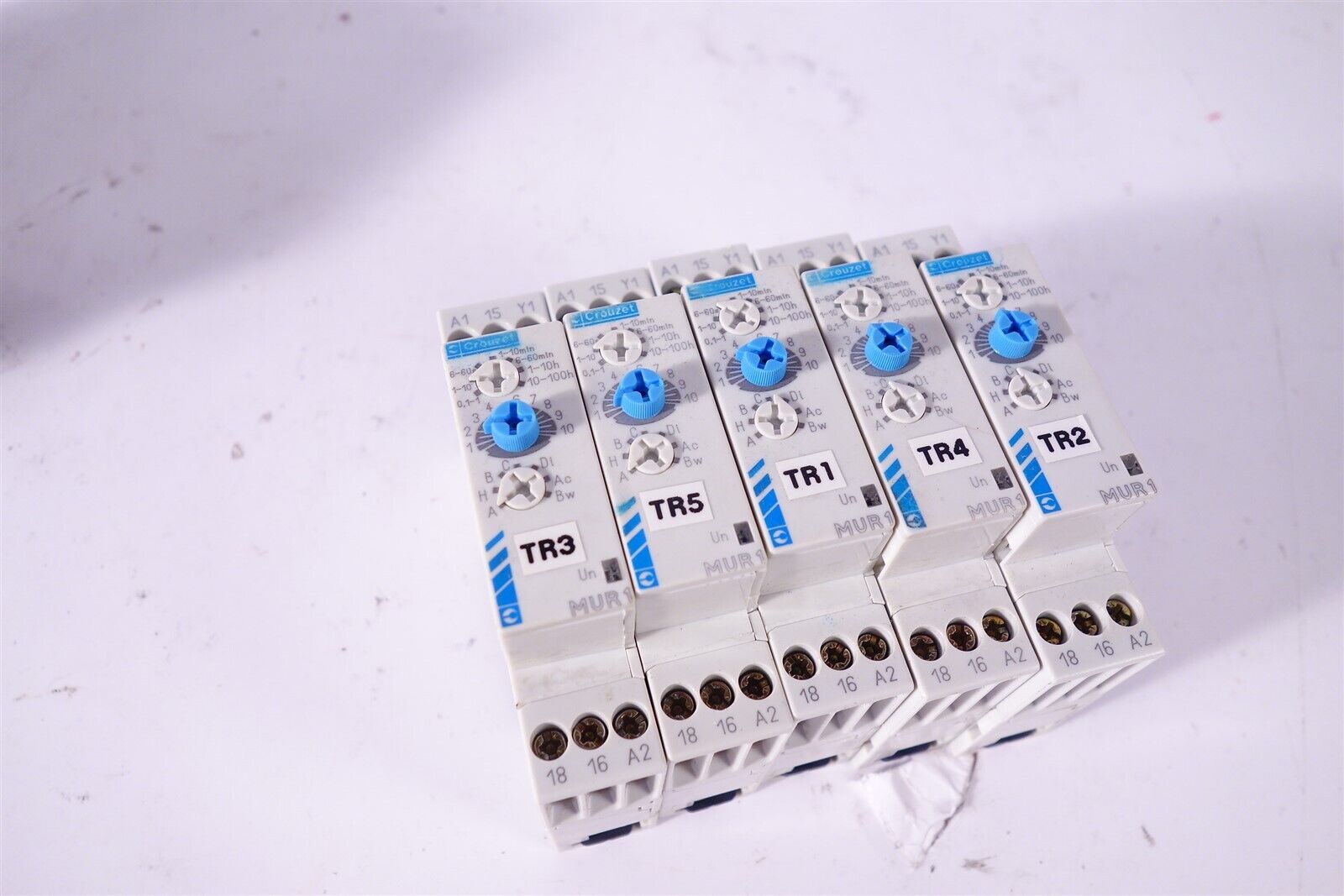Lot of 5 Tested Crouzet MUR1 Time Relay 