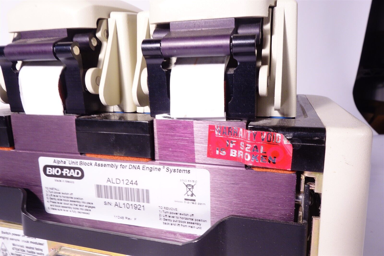BIORAD PTC020 DNAENGINE THERMAL CYCLER DOENS'T POWER ON. PARTS 