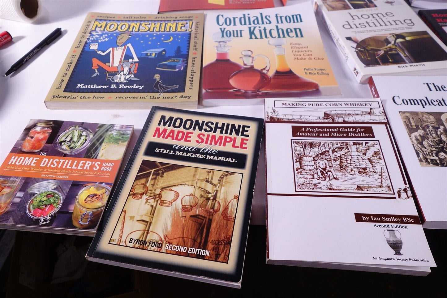 Large Lot of Moonshine / Distilling Books Nano Distillery Operations 