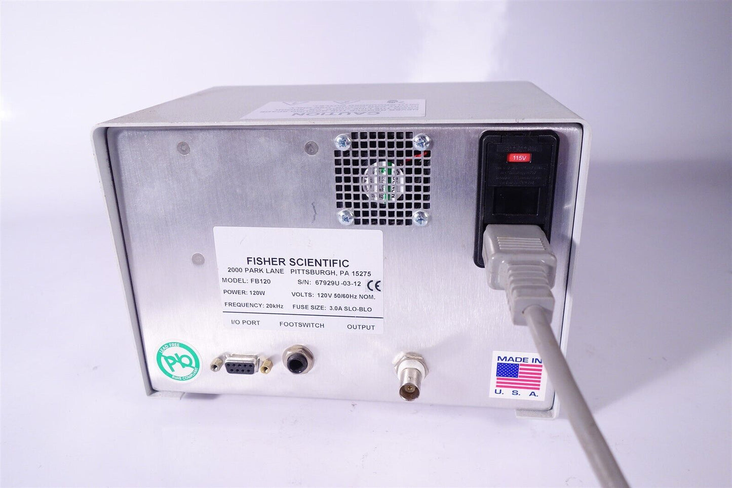 Fisher Scientific FB120 Sonic Dismembrator 
