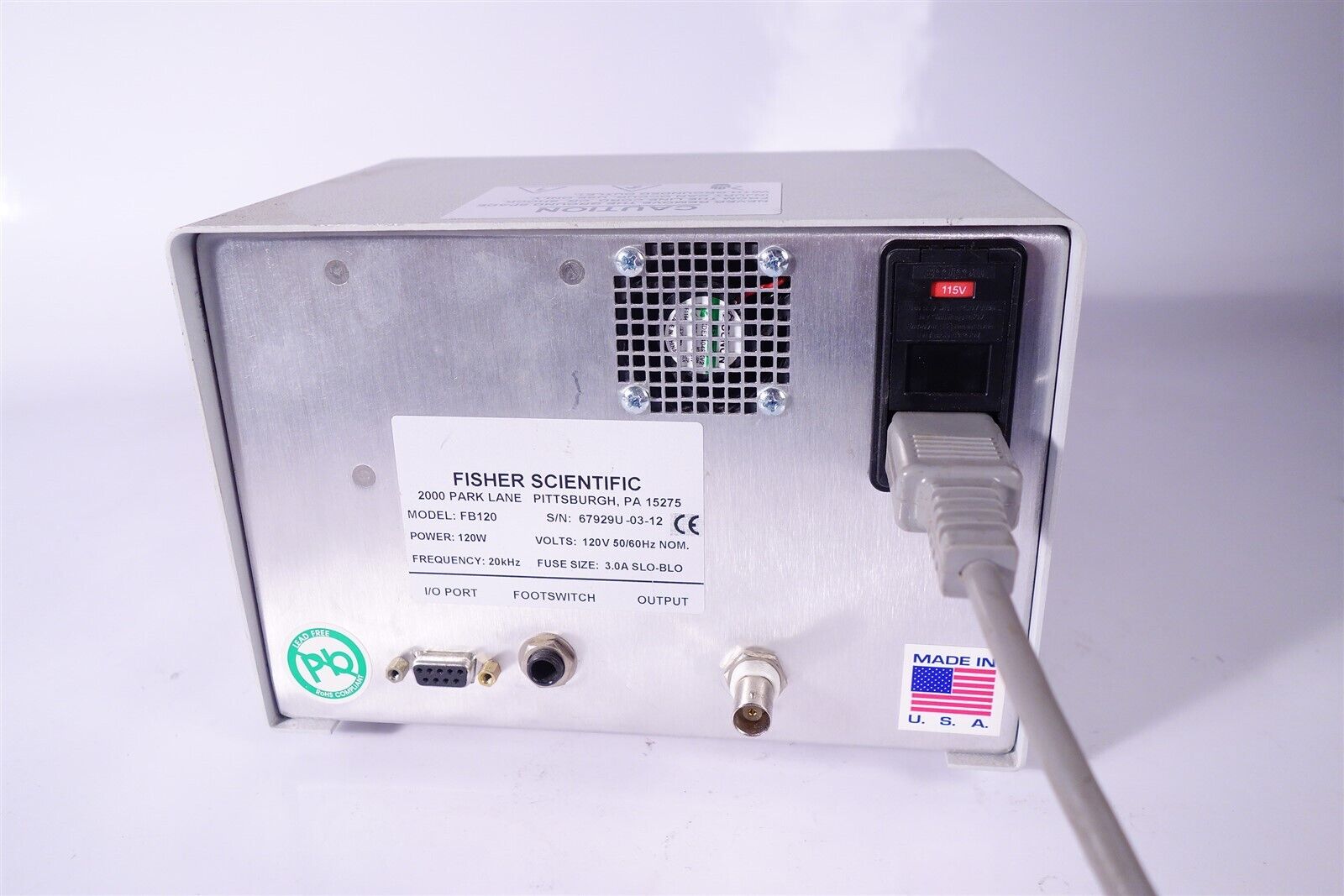 Fisher Scientific FB120 Sonic Dismembrator 