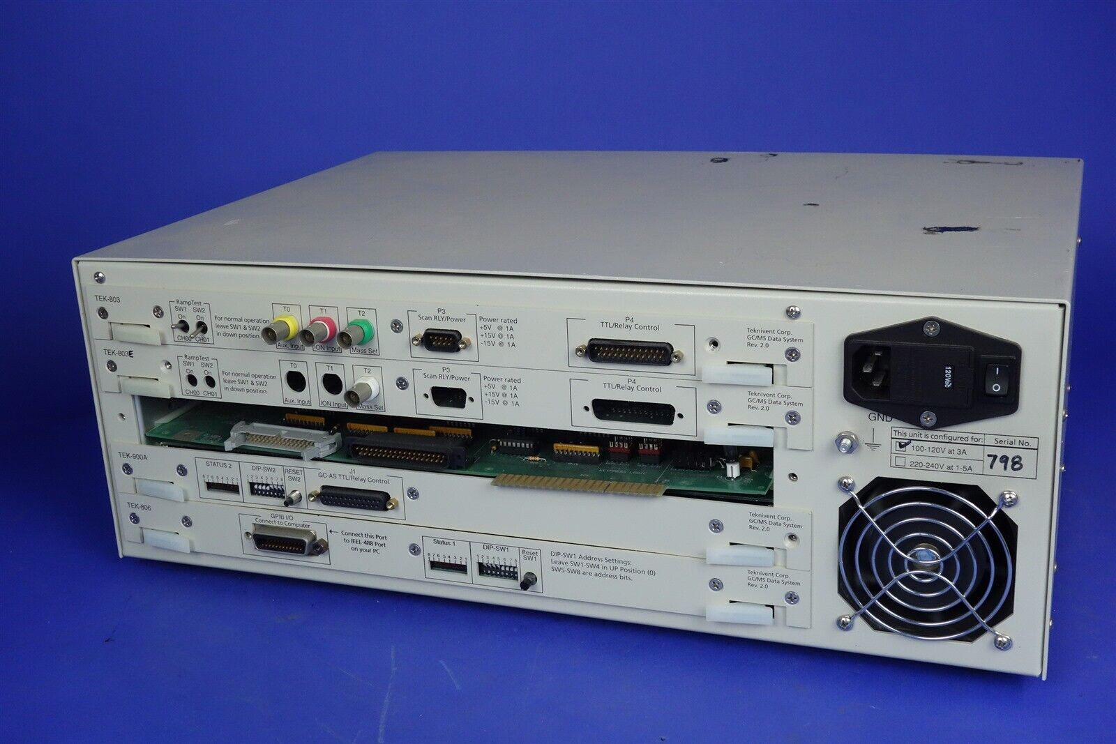 HP Agilent Teknivent TEK-803 TEK-803A TEK-900A TEK-806 GCMS Mass Spec Data Sys 