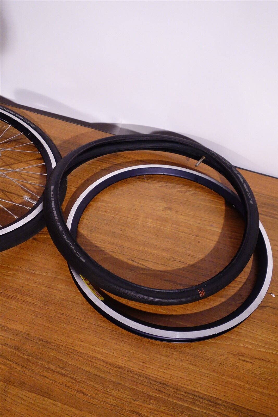 Lot of 2 20" Racing Wheels Velocity 20x1.10 Rims Schwalbe One Shimano HB-M758 