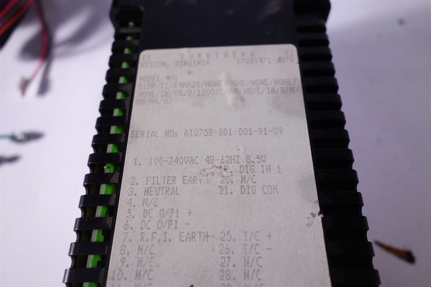 Eurotherm 818P Programmable Temp Control Display Temperature