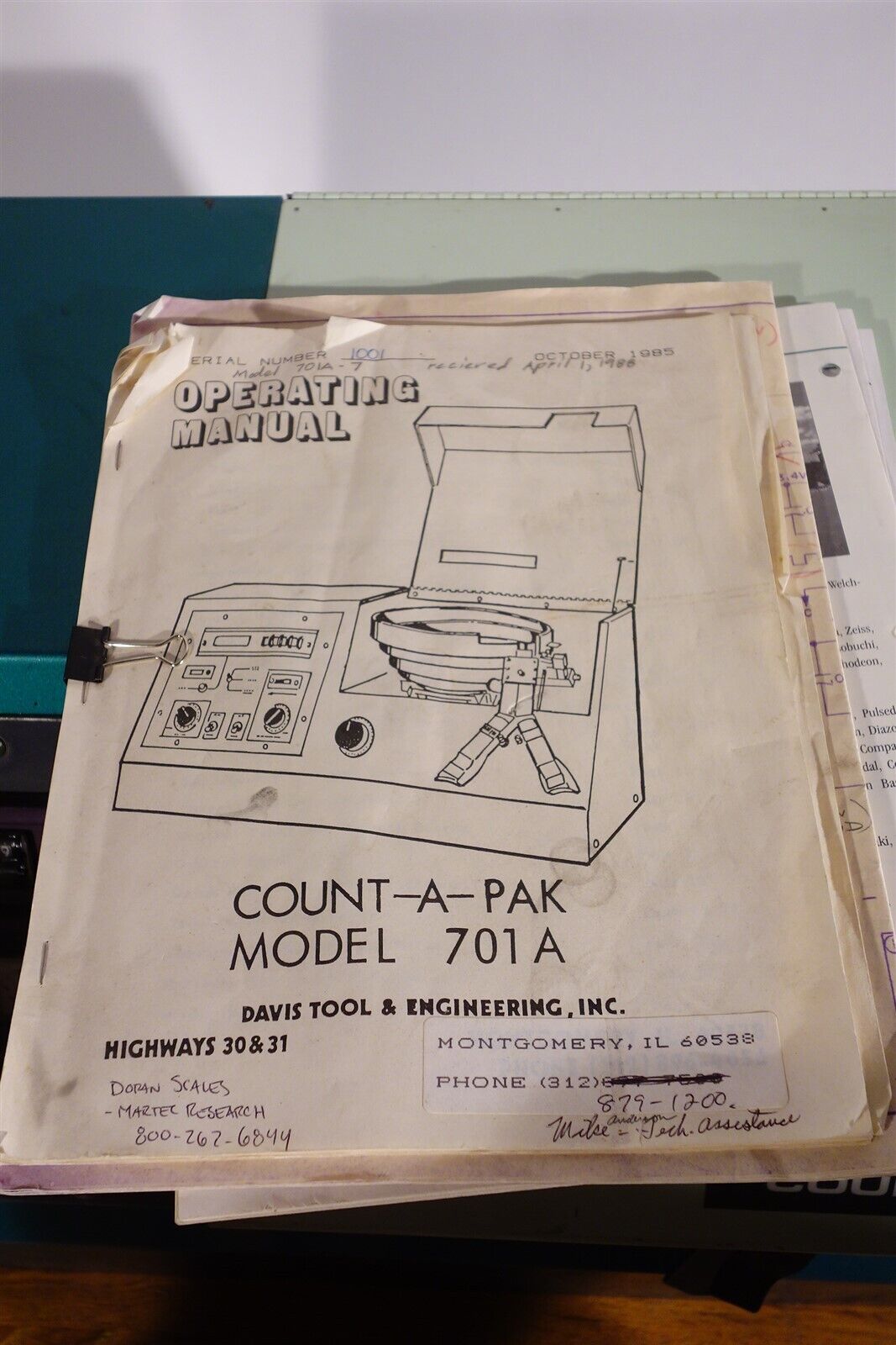 Seedburo 701A Count-A-Pak Seed Counter Computerized 