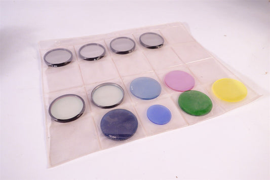 Large Olympus Microscope Filter Set LB-200 LB-45 ND Filters 