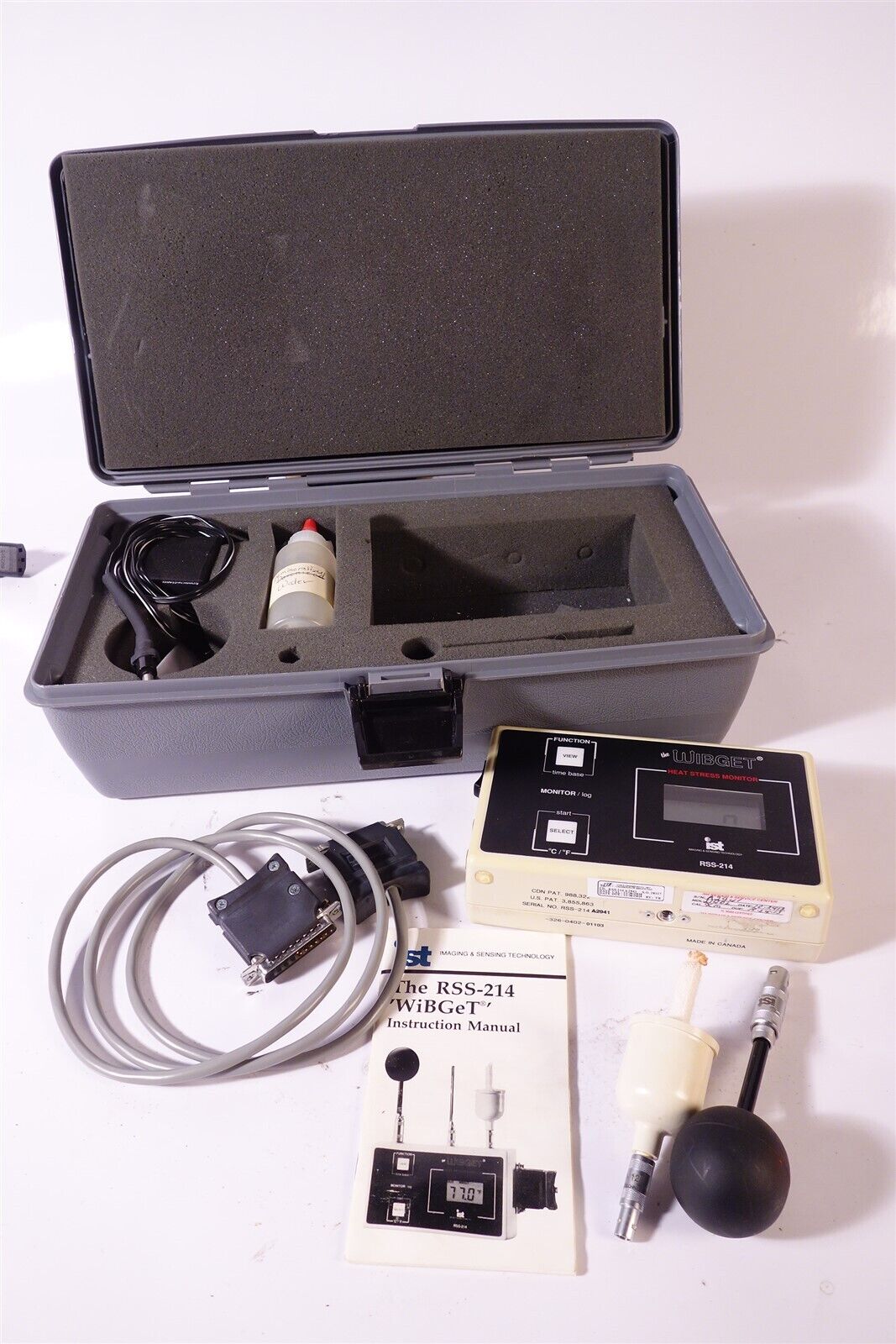 Reuter-Stokes The Wibget Heat Stress Monitor RSS-214 Power Supply w Case Canada