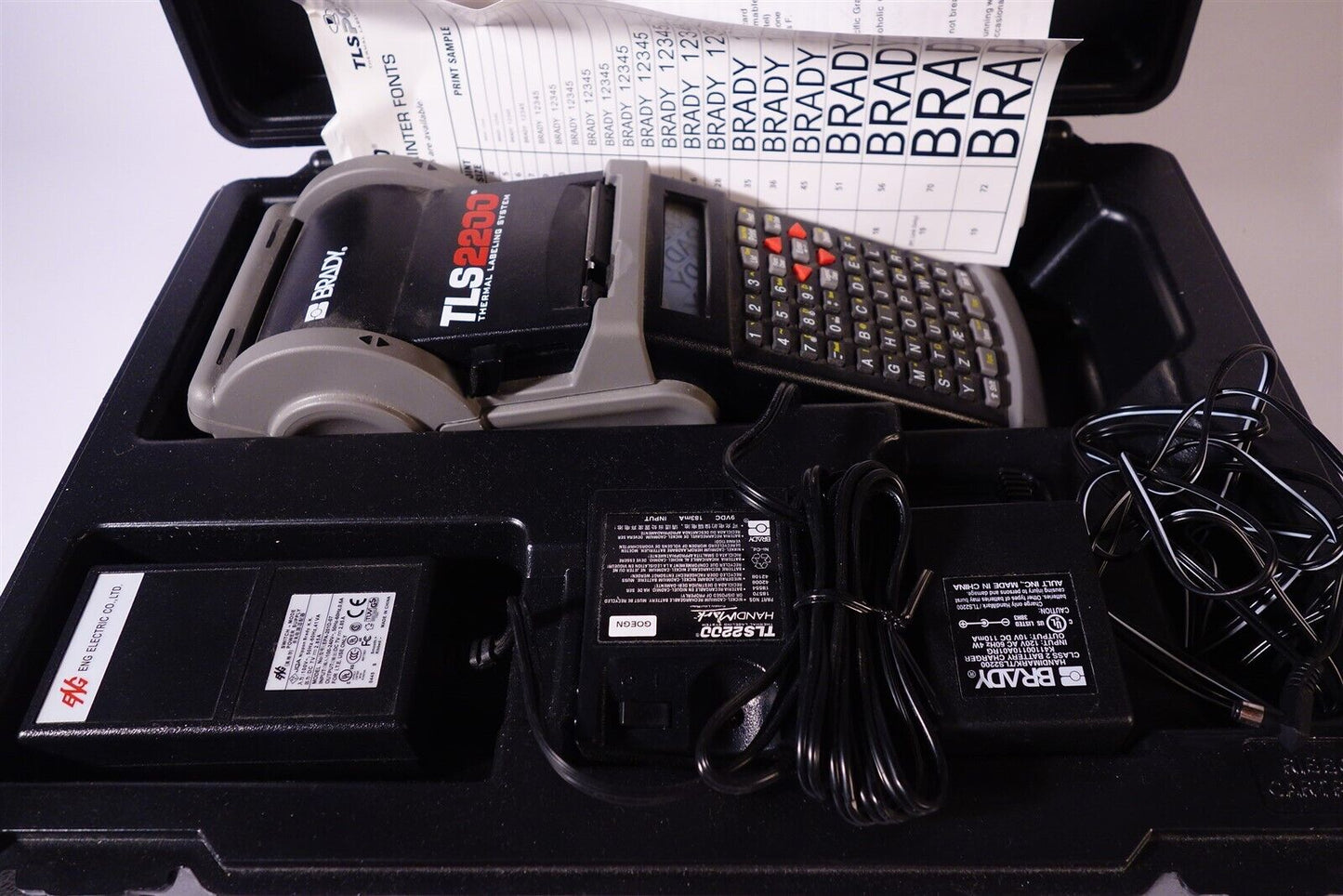 Lot of 2 Brady TLS2200 Thermal Labeling System Printer - 1 working, 1 has error