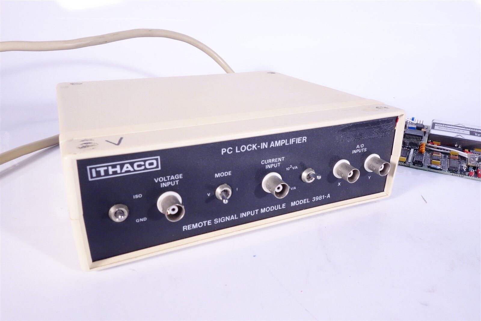Ithaco PC Lock-In Amplifier + Remote Signal Input Module 3981-A 3981-B