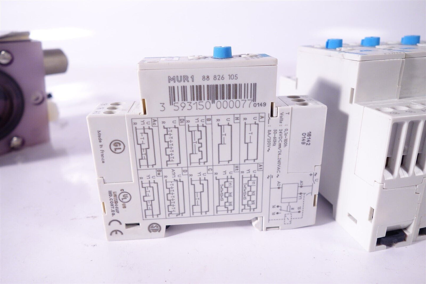 Lot of 5 Tested Crouzet MUR1 Time Relay 