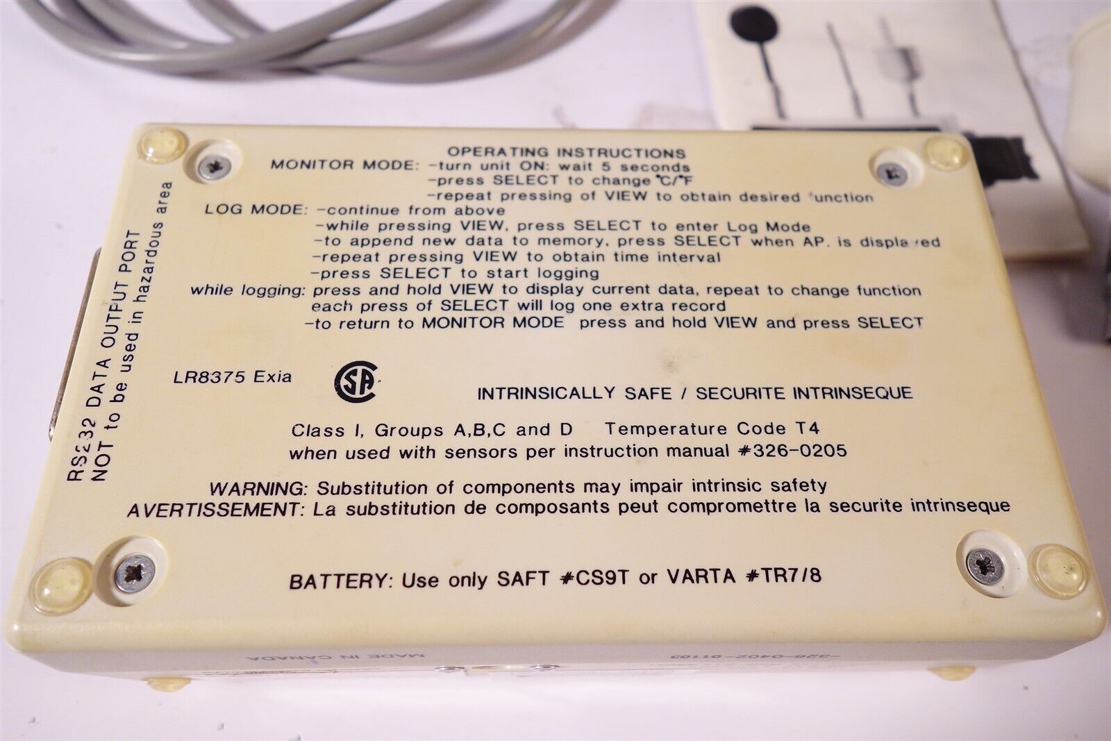 Reuter-Stokes The Wibget Heat Stress Monitor RSS-214 Power Supply w Case Canada