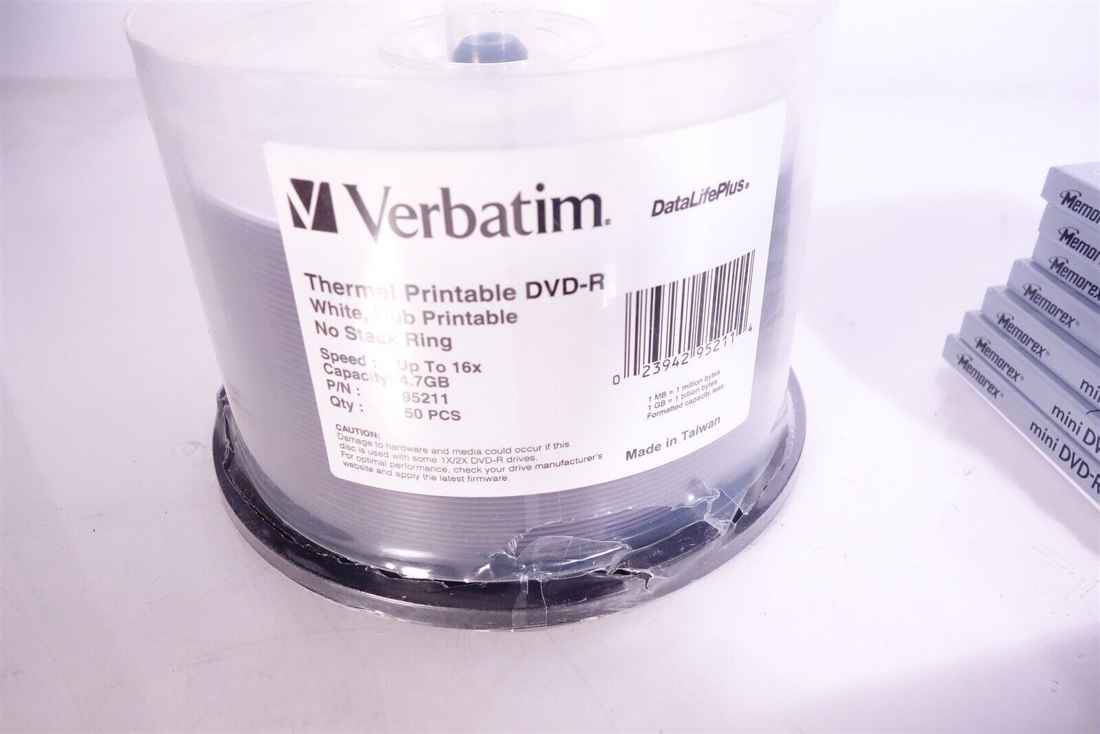 Lot of Blank DVDs: Verbatim, Memorex (mini) and TDK blu-ray