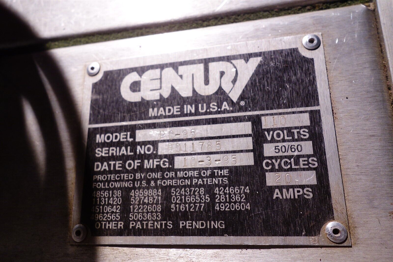 Century PC-95 Bowling Lane Conditioner 