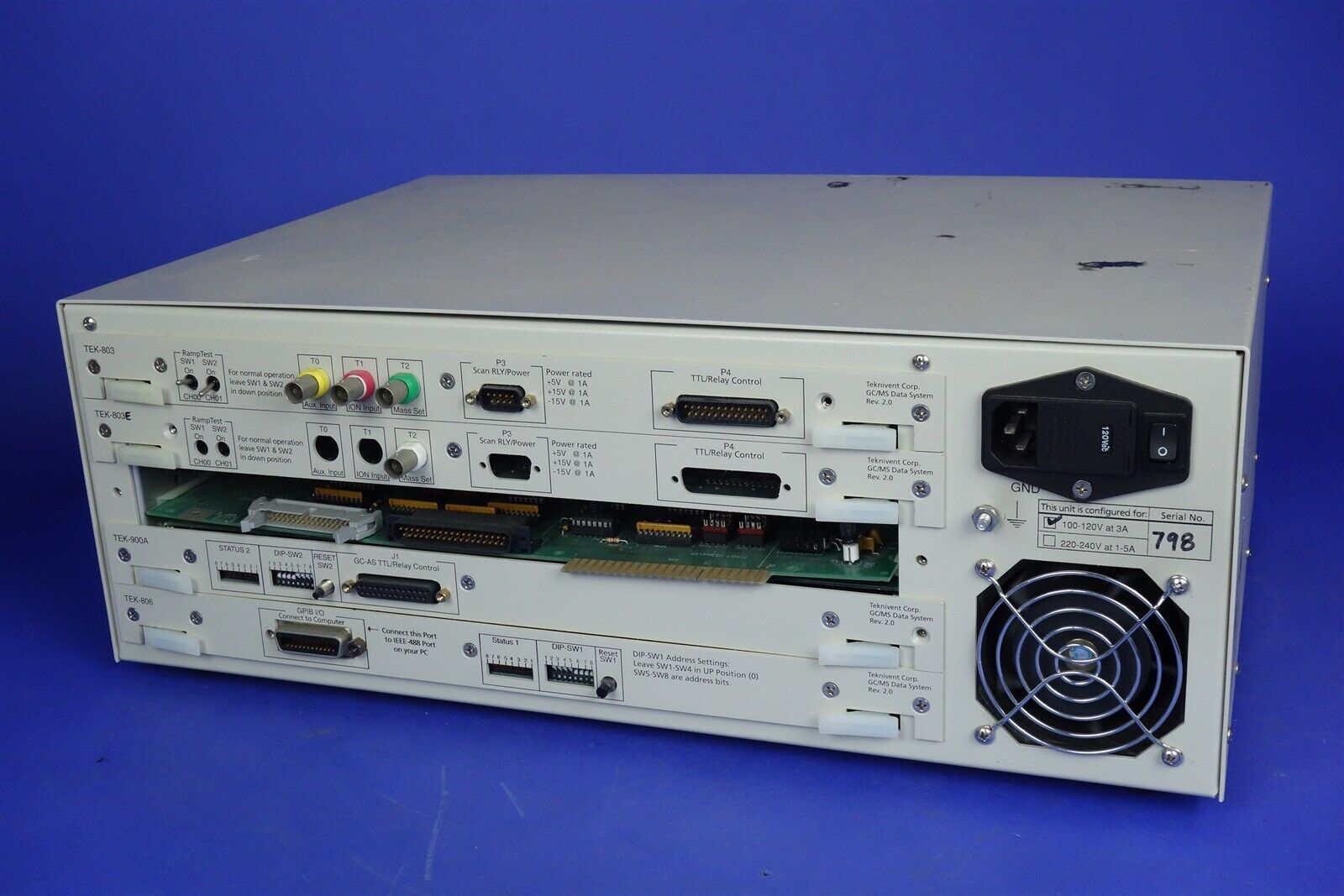HP Agilent Teknivent TEK-803 TEK-803A TEK-900A TEK-806 GCMS Mass Spec Data Sys 