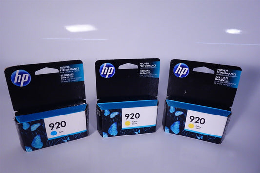 Lot of 3 HP 920 Ink Catridges 