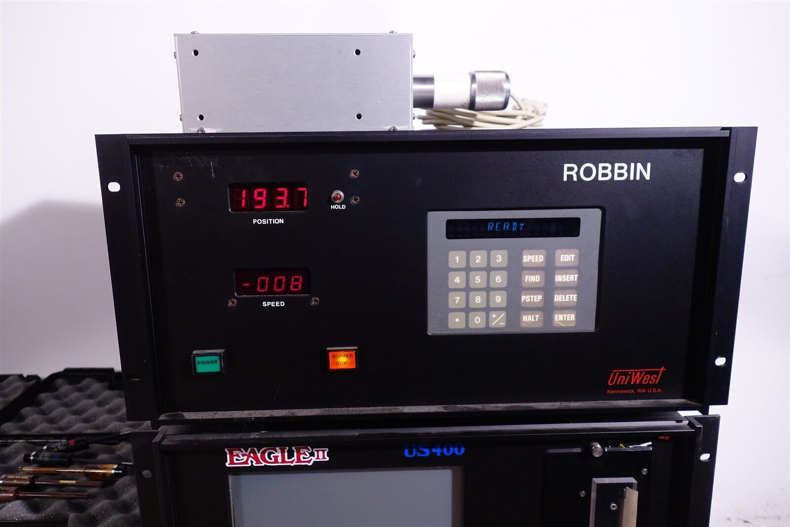 UniWest Eddy Current System / Bolt Hole Scanner with Lots of Accessories Probes 