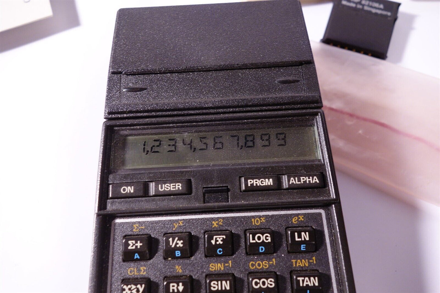 vintage Hewlett Packard HP-41C & 82104A Card Reader, Module manuals calculator