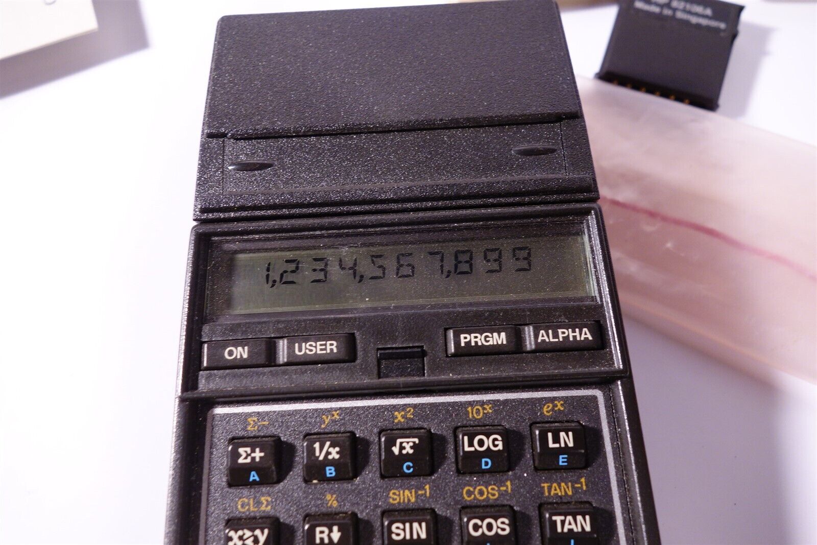 vintage Hewlett Packard HP-41C & 82104A Card Reader, Module manuals calculator