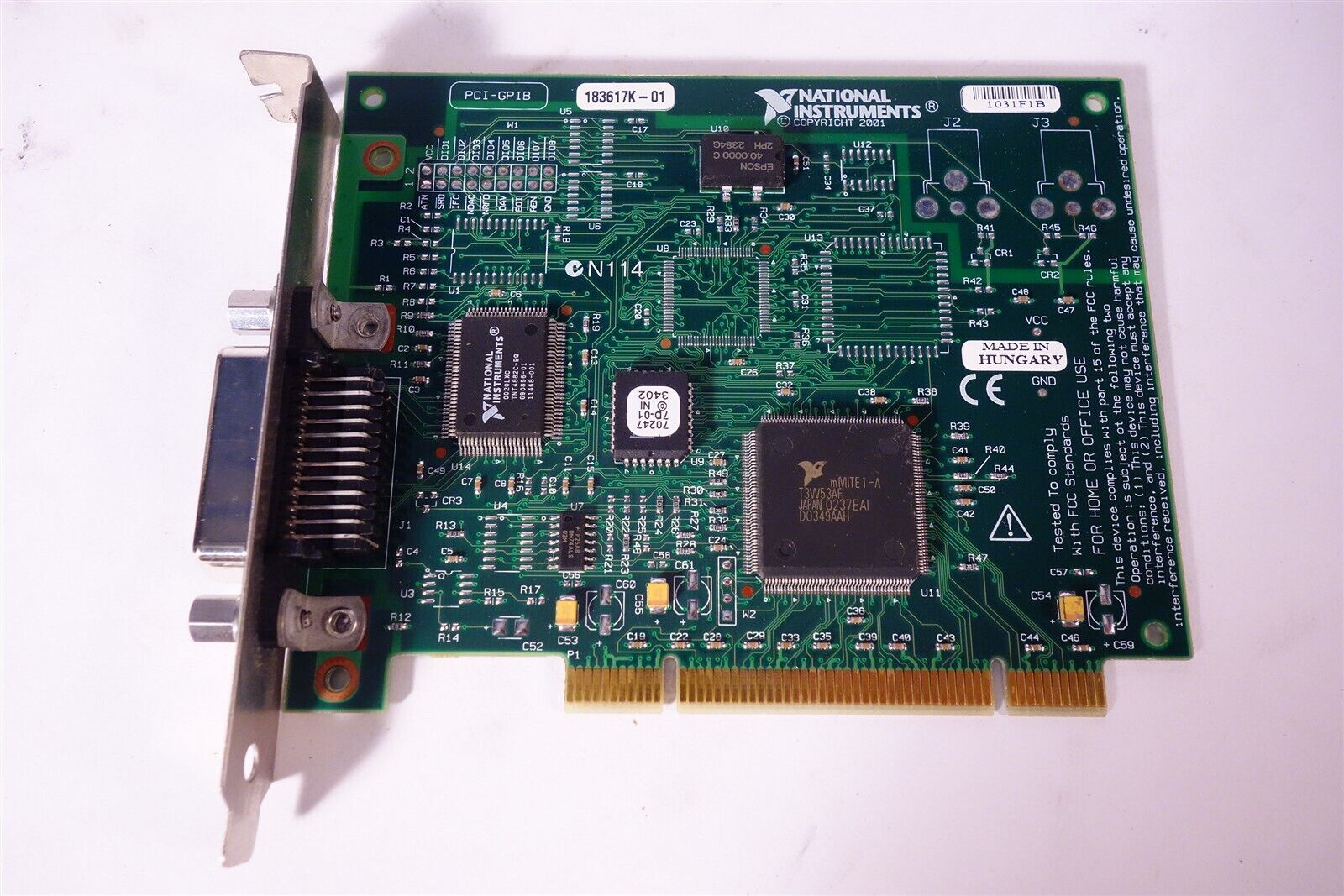 National Instruments PCI-GPIB IEEE 488.2 Board 183617K-01 30 Day Warranty
