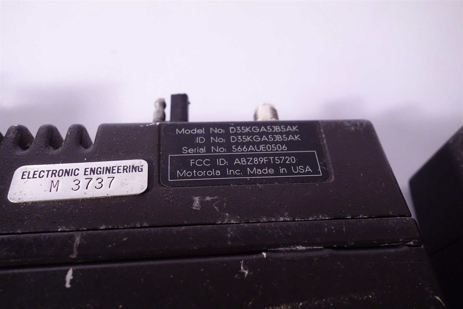 Lot of 4 Motorola D35KGA5JB5AK Two-Way Radio Units 
