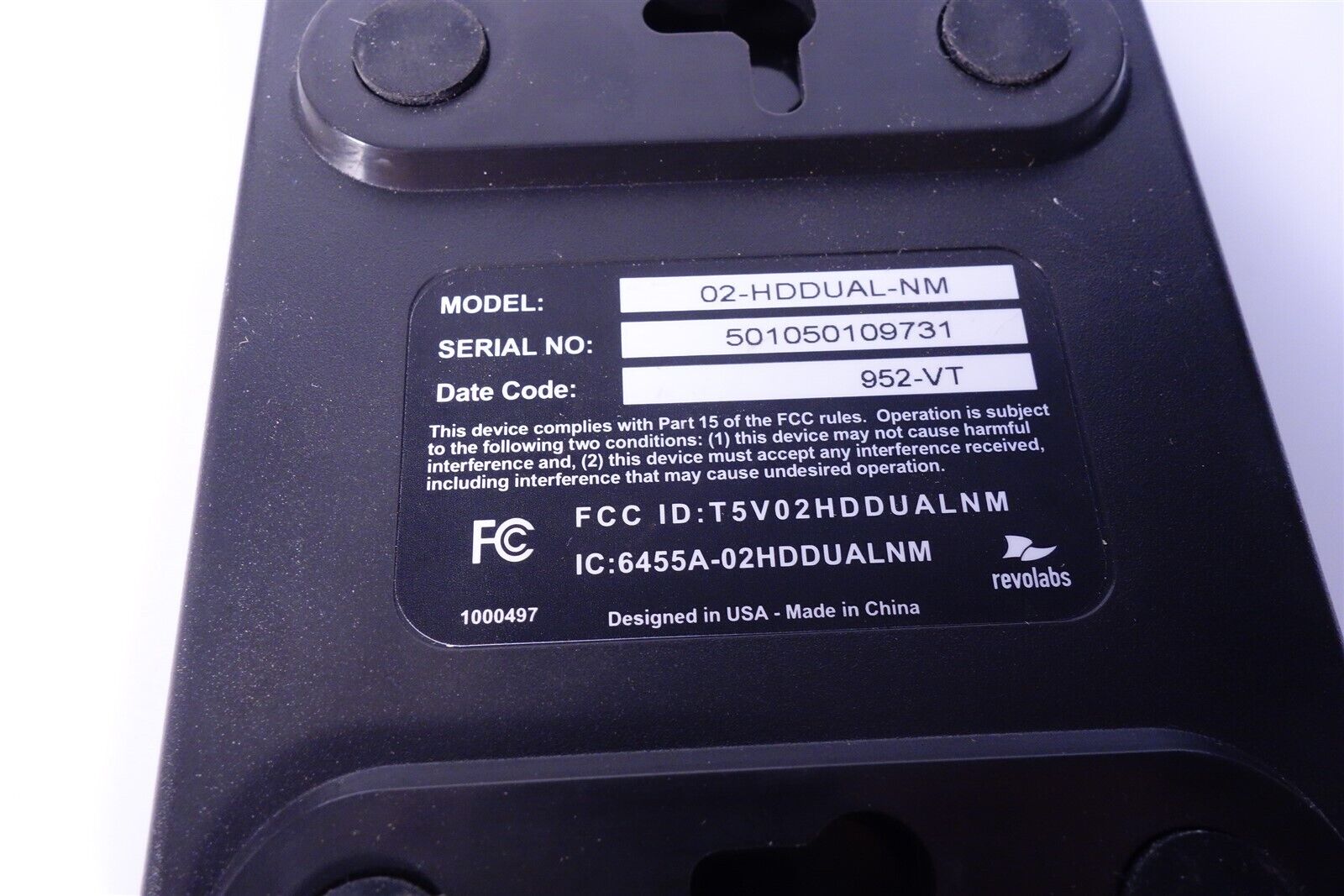 Revolabs 02-HDDUAL-NM HD Dual-Channel Wireless Microphone System