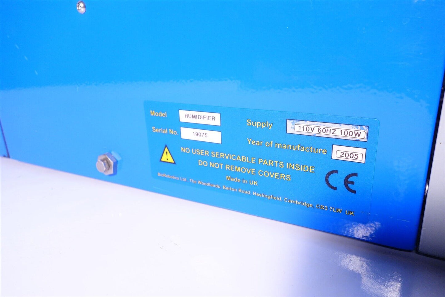BioRobotics MicroGrid MGII 610 Humidifier 