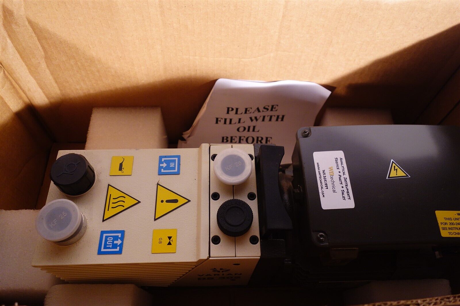 NEW / Rebuilt Varian DS302 Rotary Vacuum Pump