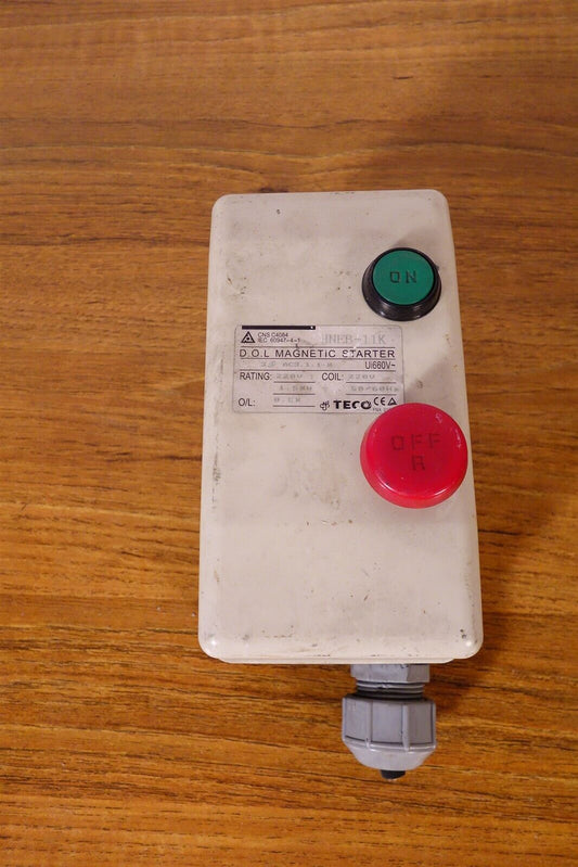 Teco for DELTA D.O.L. 220V Contactor Magnetic Starter HNEB-11K