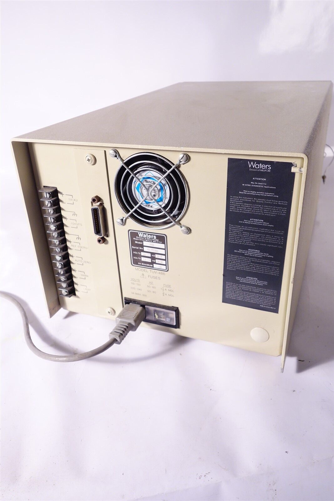 Waters 486 HPLC Tunable Absorbance Detector 120v Tested Working 