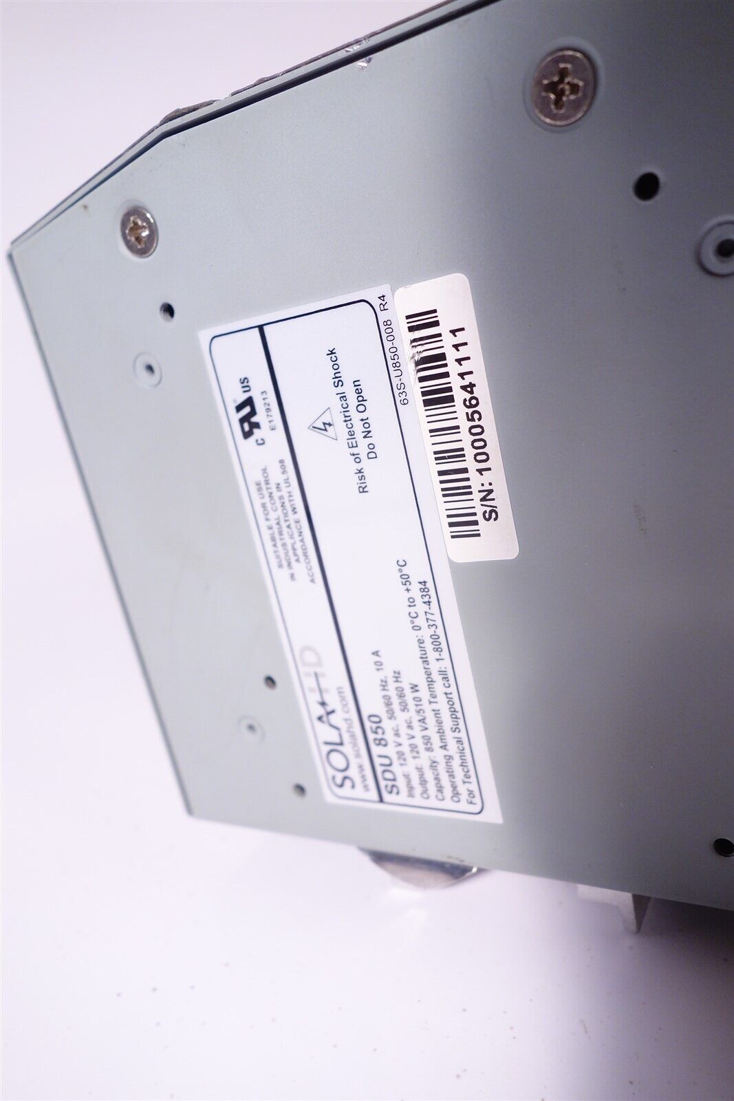 Emerson / Sola SolaHD SDU850 Uninterruptible Power Supply, 120VAC, 850VA/510W