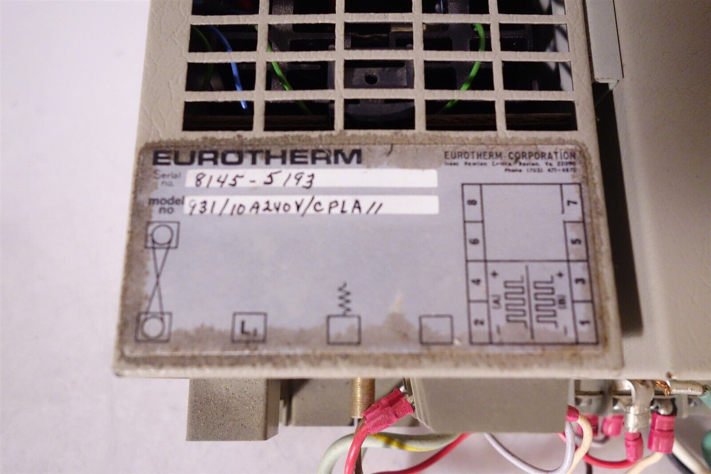 Eurotherm 8145 + 8147 Temperature Controller