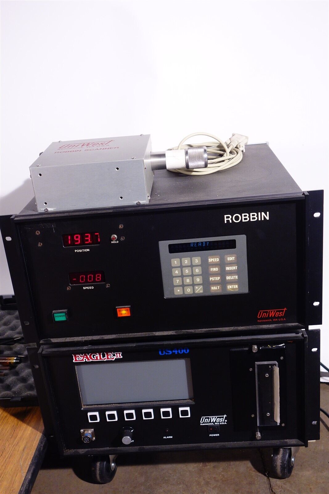 UniWest Eddy Current System / Bolt Hole Scanner with Lots of Accessories Probes 