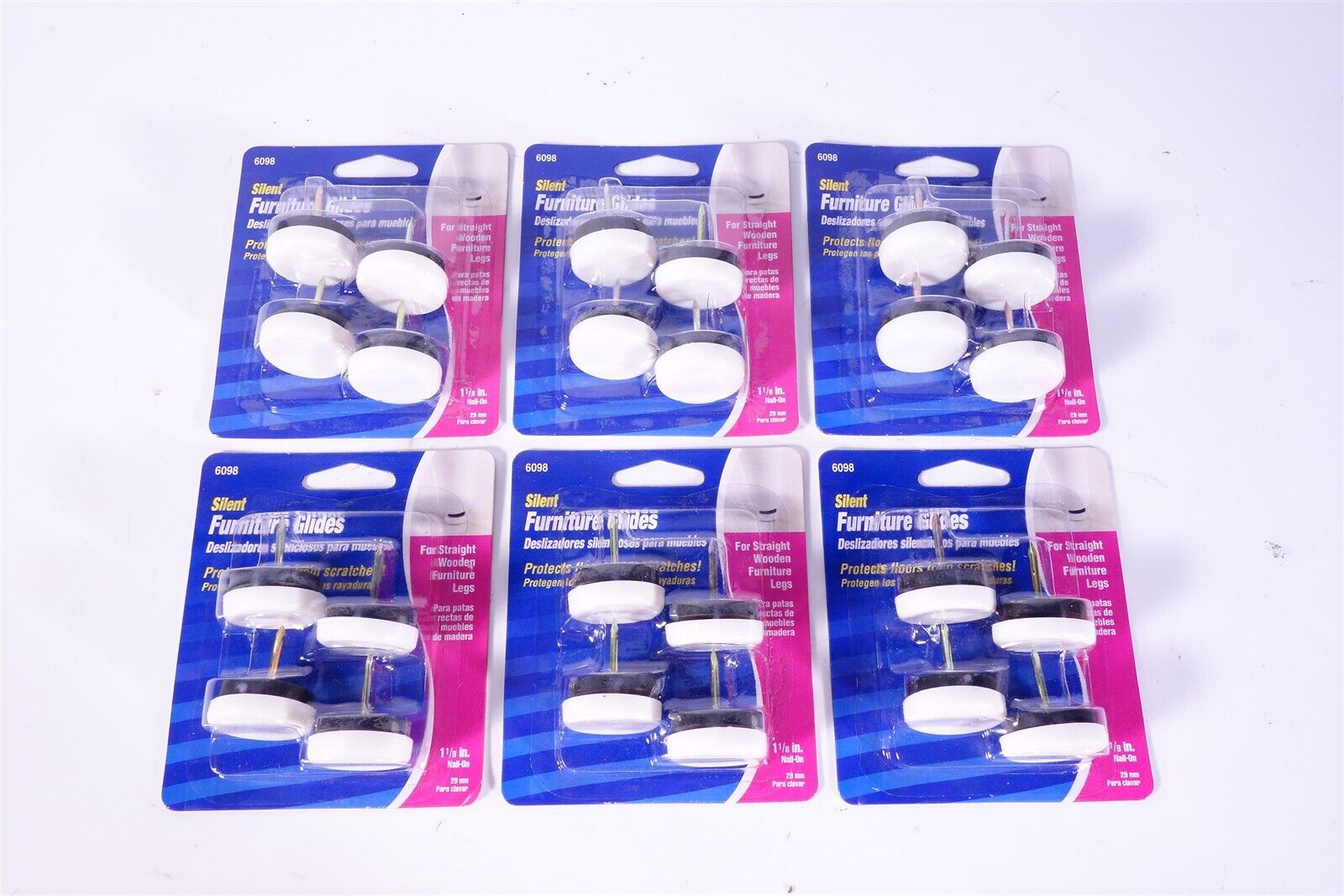 Silent Furniture Glides 6 Packs of 4 67022 Protects Floor 