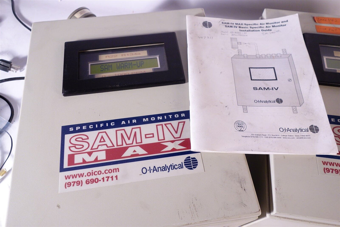 Lot of 2 O-I ANALYTICAL REFRIGERANT MONITOR SAM-IV MAX