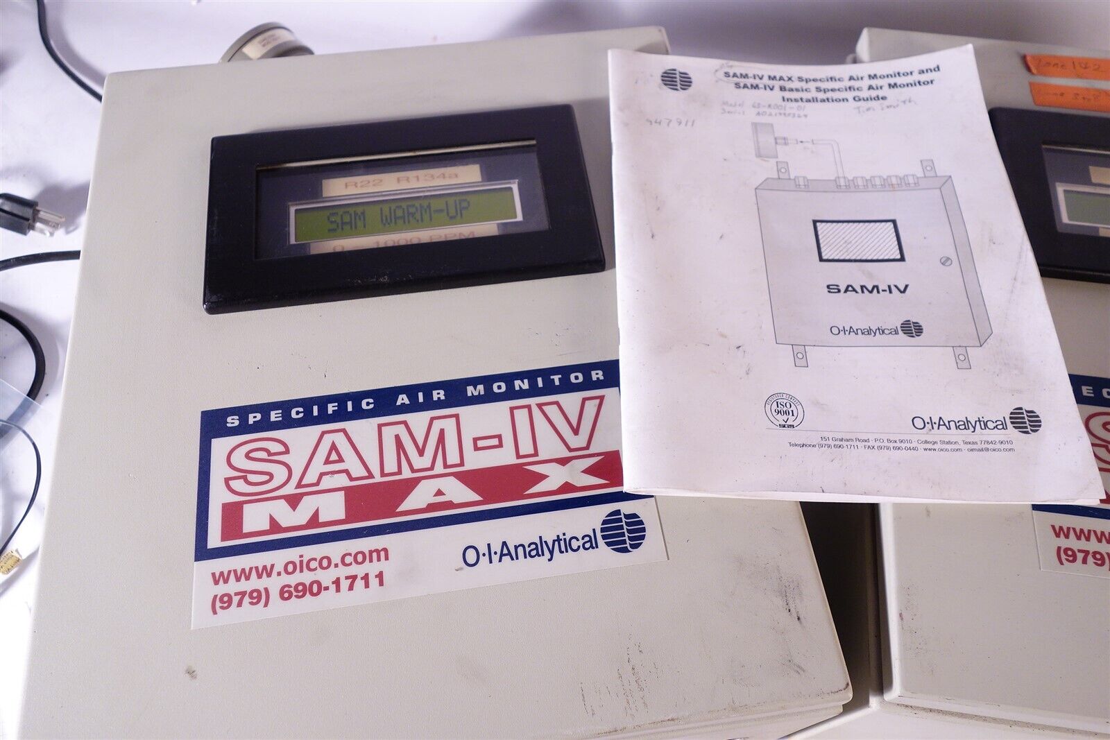 Lot of 2 O-I ANALYTICAL REFRIGERANT MONITOR SAM-IV MAX