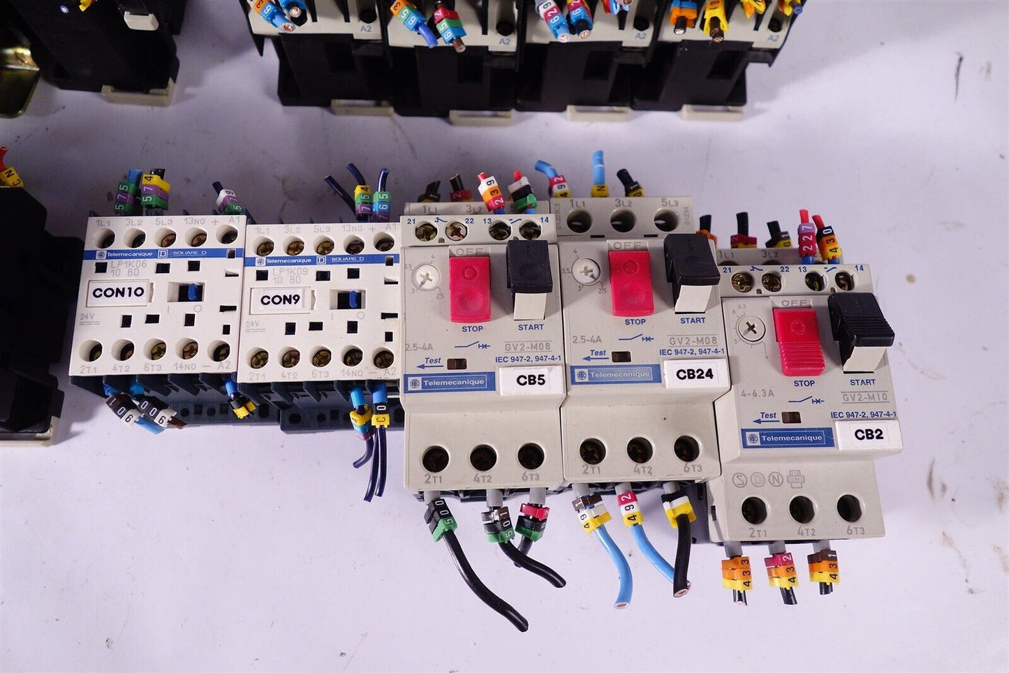 Large Lot of Telemecanique GV2-M08 GV2-M10 LC1 LP1 Circuit Breakers 