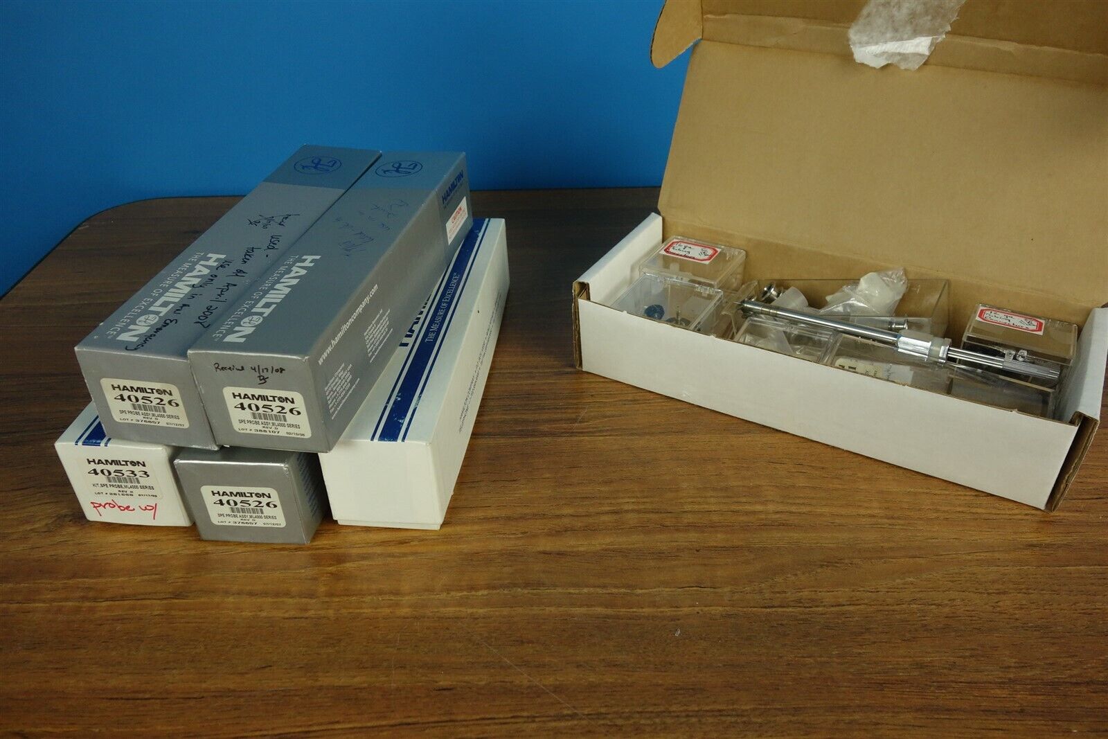 Lot of Hamilton 40526 ML4000 SPE Probe Syringe Pump Diluter Parts 
