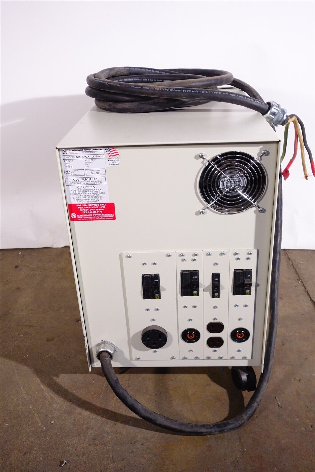 Controlled Power Company 5MZX-10K-8-A Power Purification System 7KW 