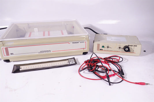 GIBCO BRL Horizon 20-25 Horizontal Electrophoresis System with 200 Power Supply