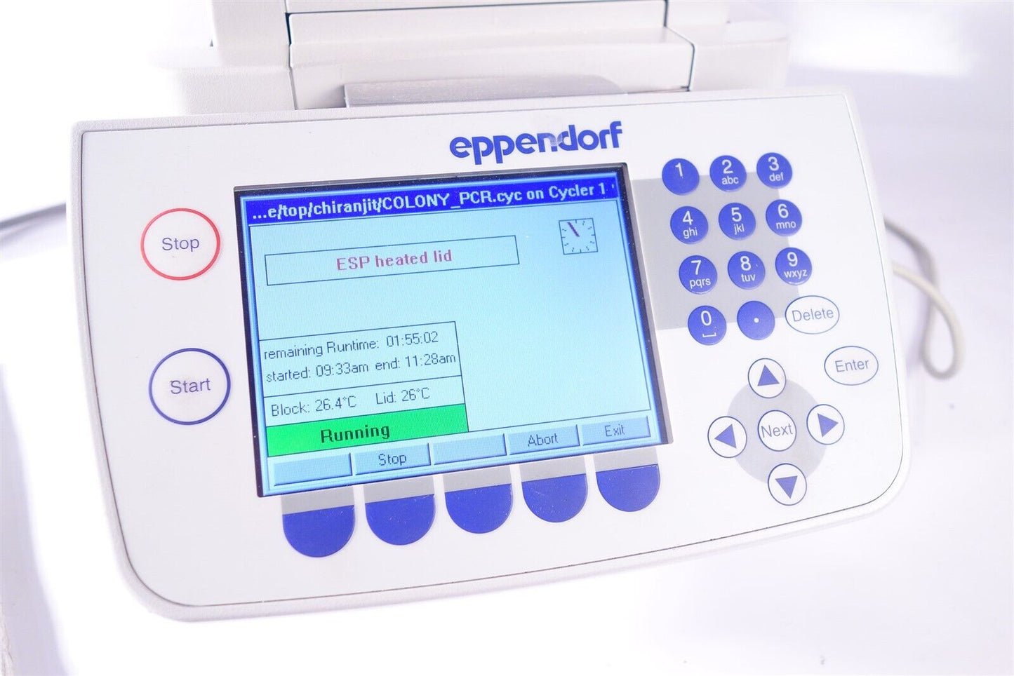 Eppendorf 5345 MasterCycler EPGradient S Gives error 