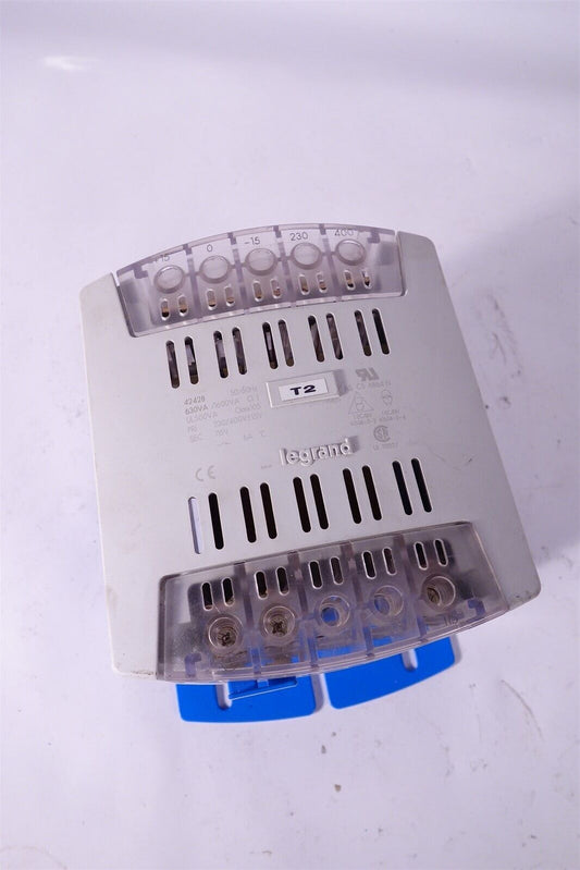 LEGRAND 42428 TRANSFORMER 630VA PRI-230/400V SEC-115V