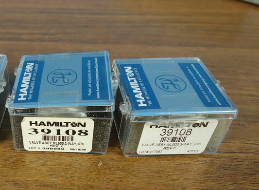 Hamilton 39108 Valve Assy ML900 3 way .070 - NEW - Microlab Syringe Pump Diluter