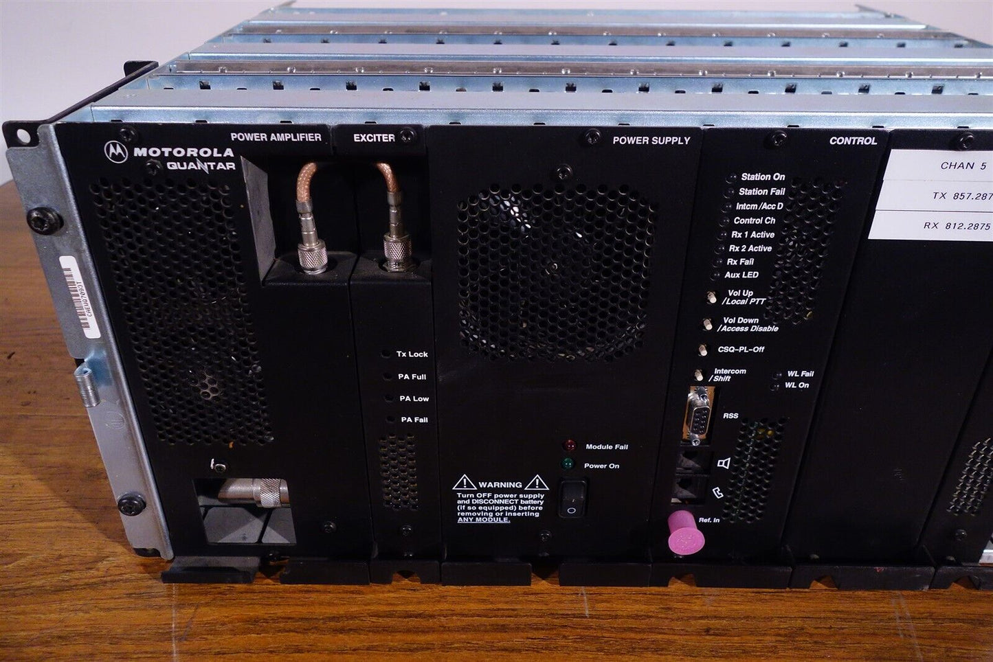 MOTOROLA QUANTAR T5365A UHF 800MHZ Excellent Working 