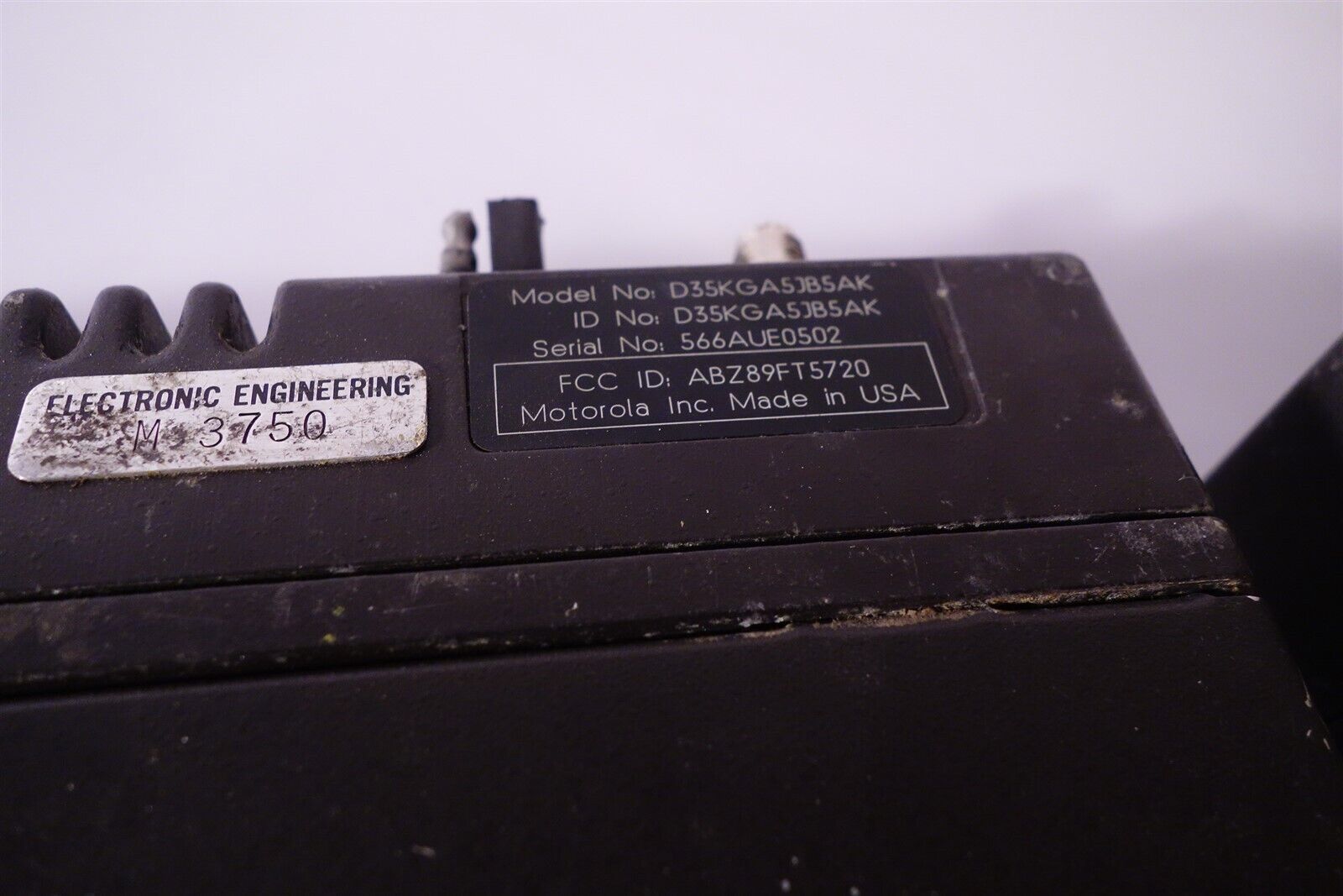 Lot of 4 Motorola D35KGA5JB5AK Two-Way Radio Units 