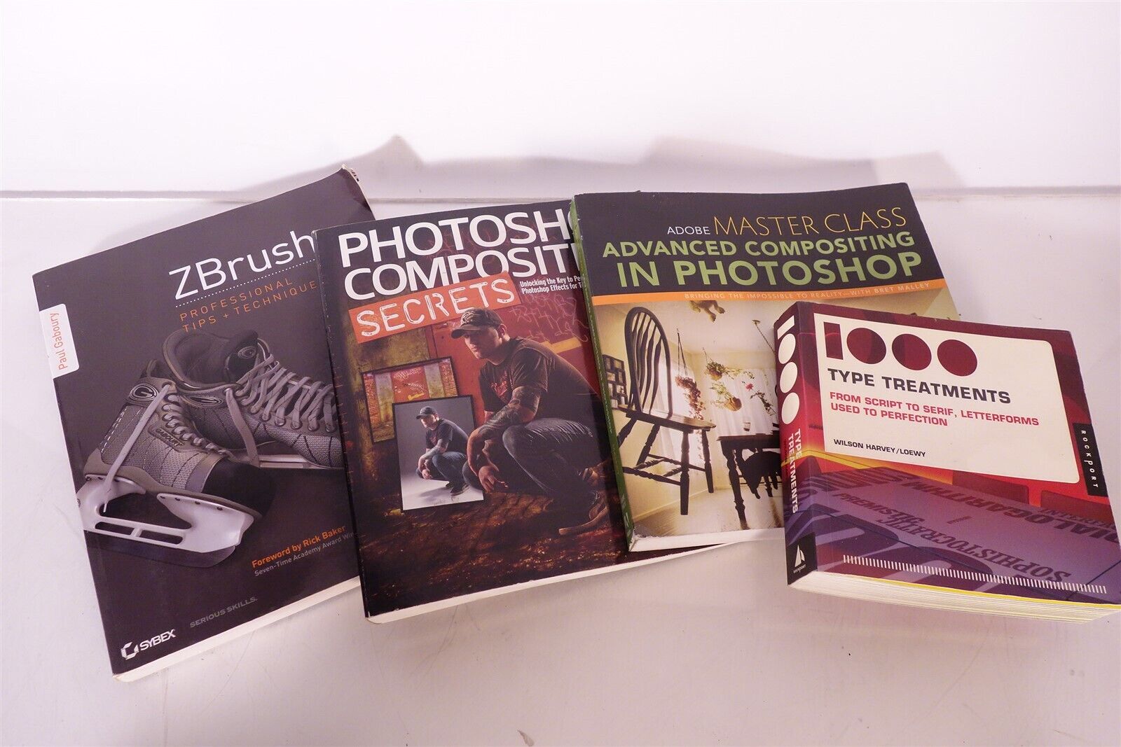 Lot of Zbrush / Photoshop / Compositing / Typography / Design Books 