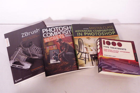 Lot of Zbrush / Photoshop / Compositing / Typography / Design Books 