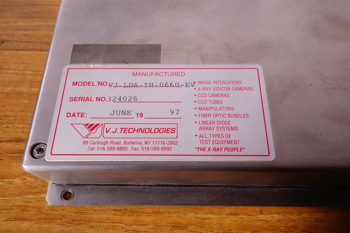 VJ Technologies Detector System VJ-LDA-TH-0660-EV 
