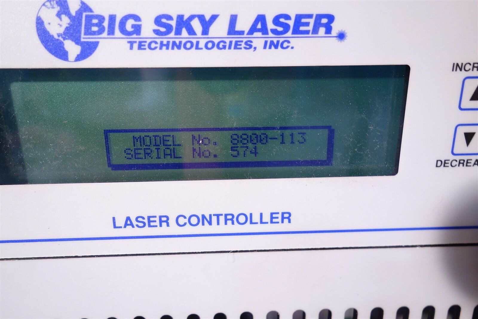 Big Sky Laser Controller /Model 8800 8800-113 