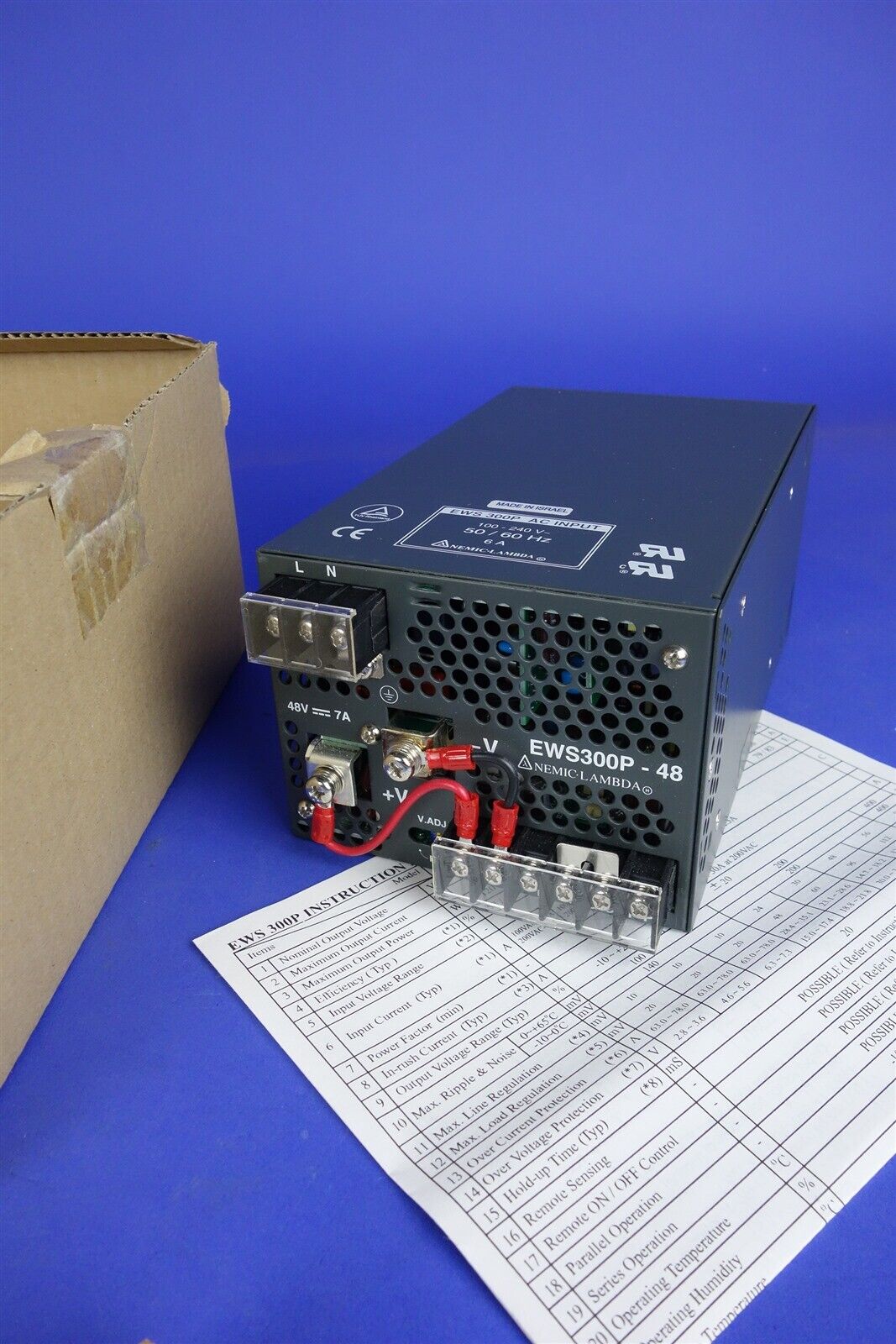 Lambda EWS300P-48 Power Supply - NEW IN BOX 