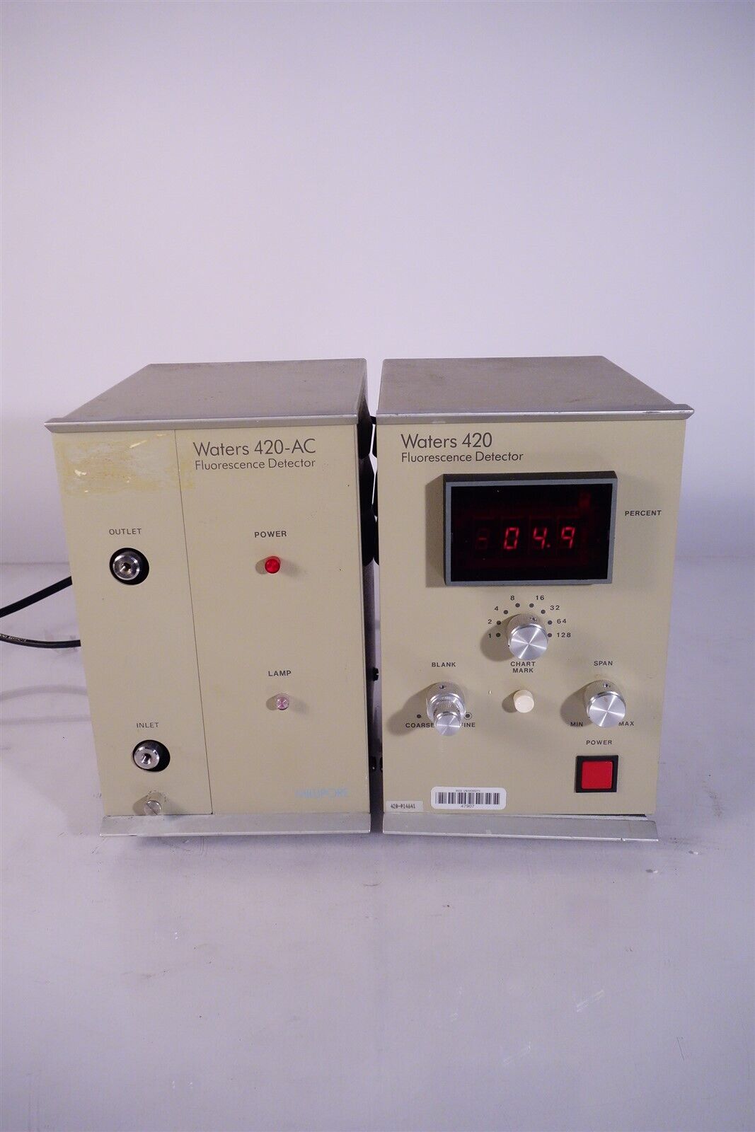 Waters Associates Inc. 420& 420-AC Fluorescence Detector, HPLC / Chromatography